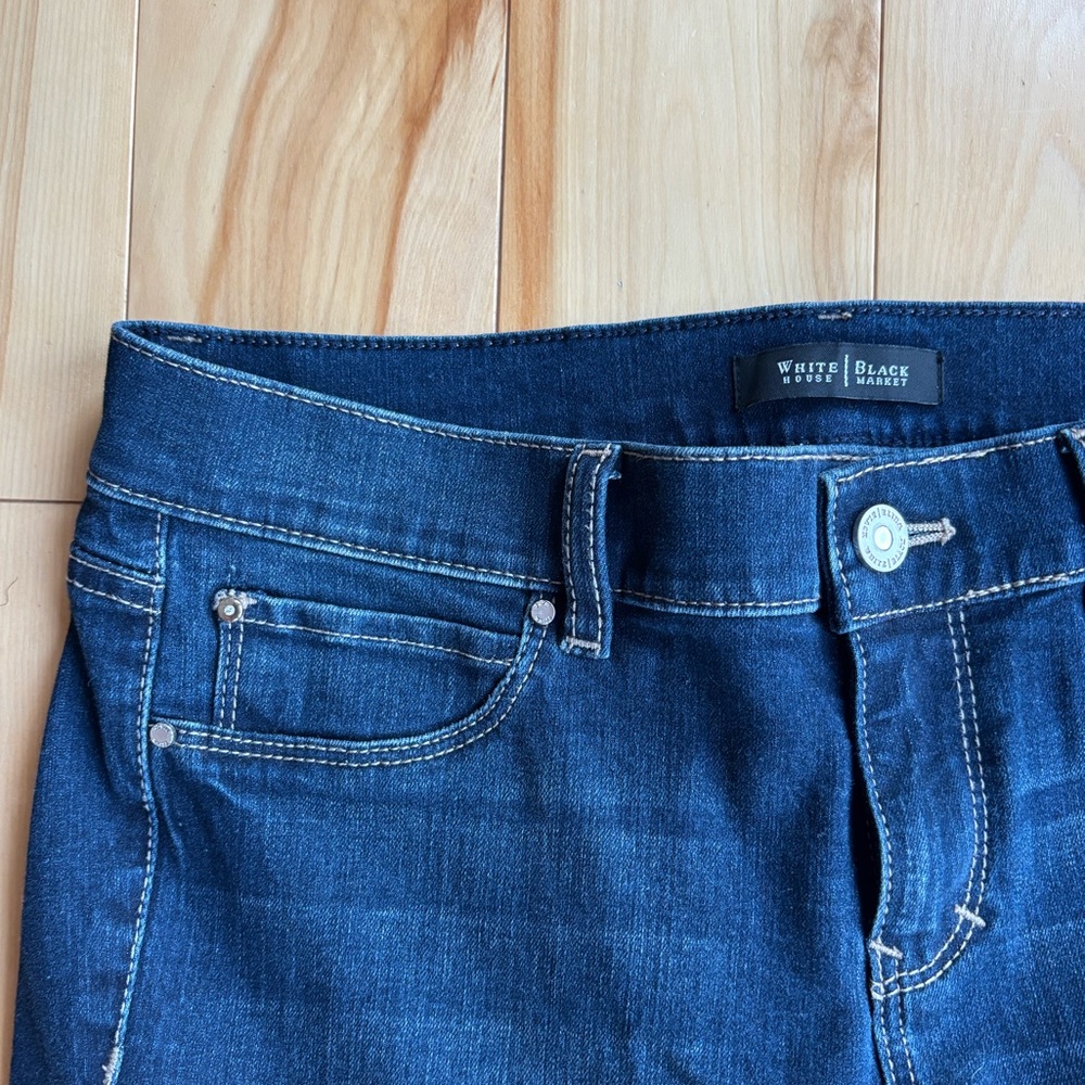 WHBM Dark Blue Denim Jeans - Picture 3 of 9